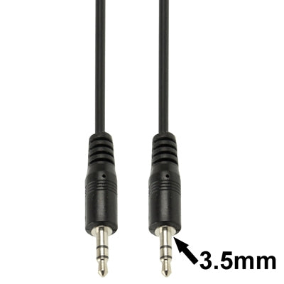 Cabo de Áudio Estéreo Mini Plug Macho 3.5mm, Comprimento: 3m, Comprimento: 3m (Preto)