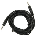 Cabo de Áudio Estéreo Mini Plug Macho 3.5mm, Comprimento: 3m, Comprimento: 3m (Preto)
