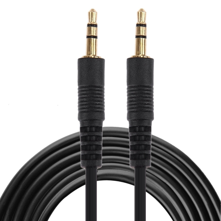 Cabo Auxiliar, Cabo de Áudio Estéreo Mini Plug Macho 3.5mm, Comprimento: 3m (Preto + Conector Banhado a Ouro), Comprimento: 3m Preto, (Banhado a Ouro)