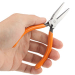Alicate Mini de Bico Plano para Joalheiro com Pegas Macias WL-18, S-ETP-0111, S-ETP-0111RG