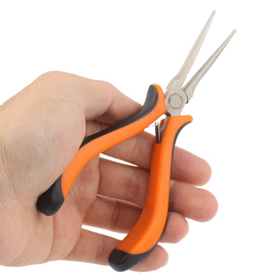 Alicate de Bico de Agulha de Alcance Longo de 4.5 polegadas para Joalheiro, Alicate de Alcance Longo