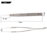 Pinças BEST BST-72-MZ 302 em Aço Inoxidável com Ponta Cerâmica de Alta Resistência a Temperatura, BST-72-MZ