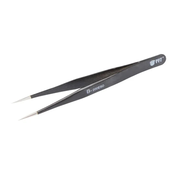 Pinças Anti-estáticas de Ponta em Aço Inoxidável 202 BEST BST-200ESD, BST-200ESD