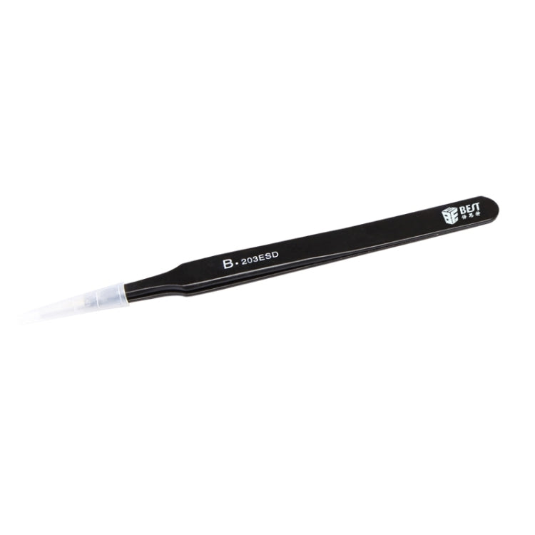 Pinças BEST BST-203ESD 202 em Aço Inoxidável com Ponta Antiestática, BST-203ESD