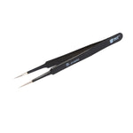 Pinças BEST BST-204ESD 202 em Aço Inoxidável com Ponta Antiestática, BST-204ESD