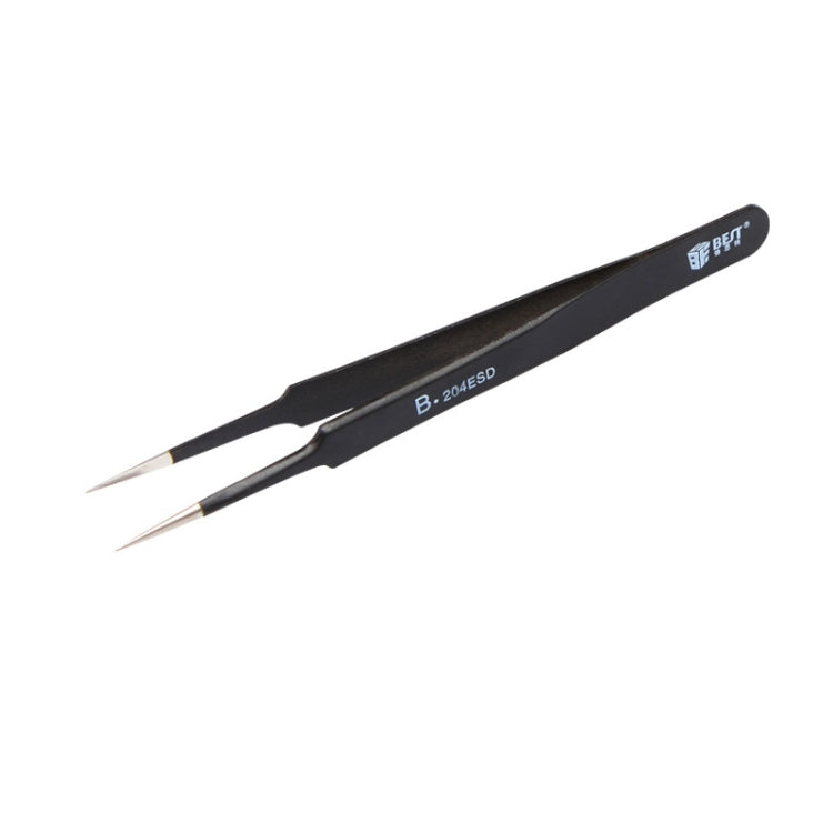Pinças BEST BST-204ESD 202 em Aço Inoxidável com Ponta Antiestática, BST-204ESD
