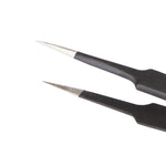 Pinças BEST BST-204ESD 202 em Aço Inoxidável com Ponta Antiestática, BST-204ESD