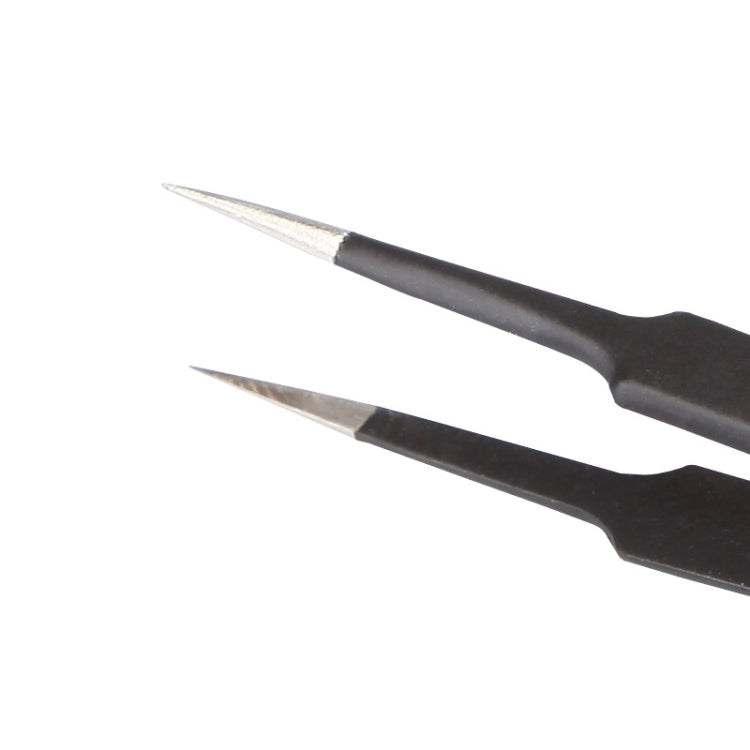 Pinças BEST BST-204ESD 202 em Aço Inoxidável com Ponta Antiestática, BST-204ESD