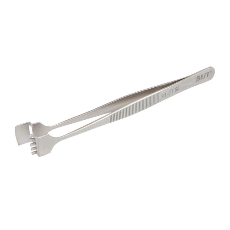 Pinças BEST BST-91-5T SA Profissionais em Aço Inoxidável para Pastilhas de Silício, BST-91-5T