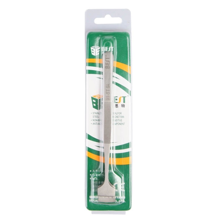 Pinças BEST BST-91-5T SA Profissionais em Aço Inoxidável para Pastilhas de Silício, BST-91-5T