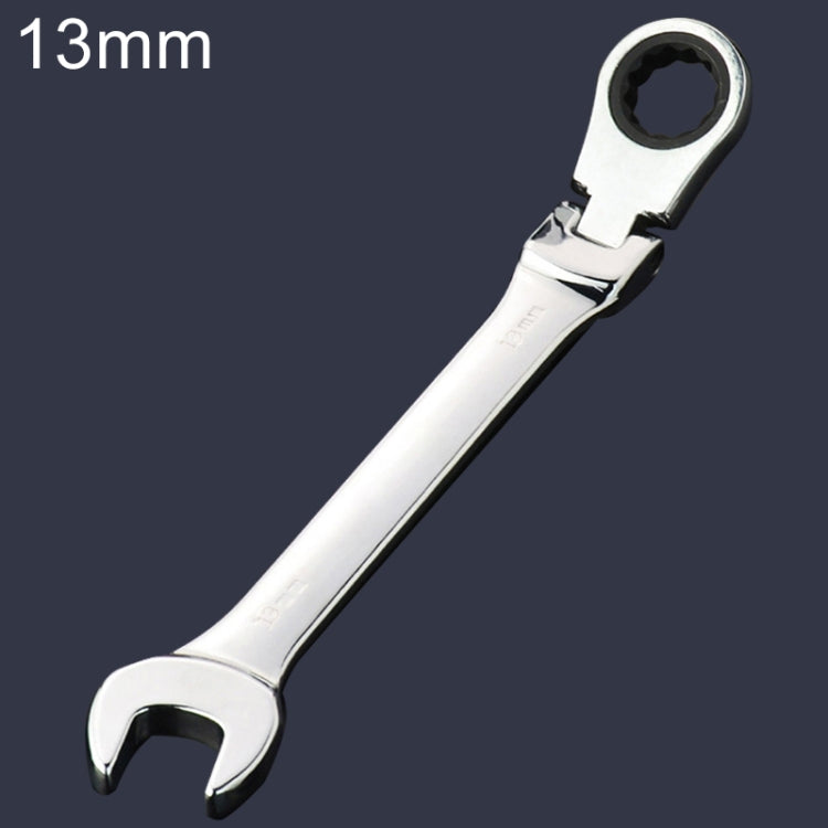 Chave de Catraca Angular de Abertura Dupla 13mm, Comprimento: 17,8cm, 13mm