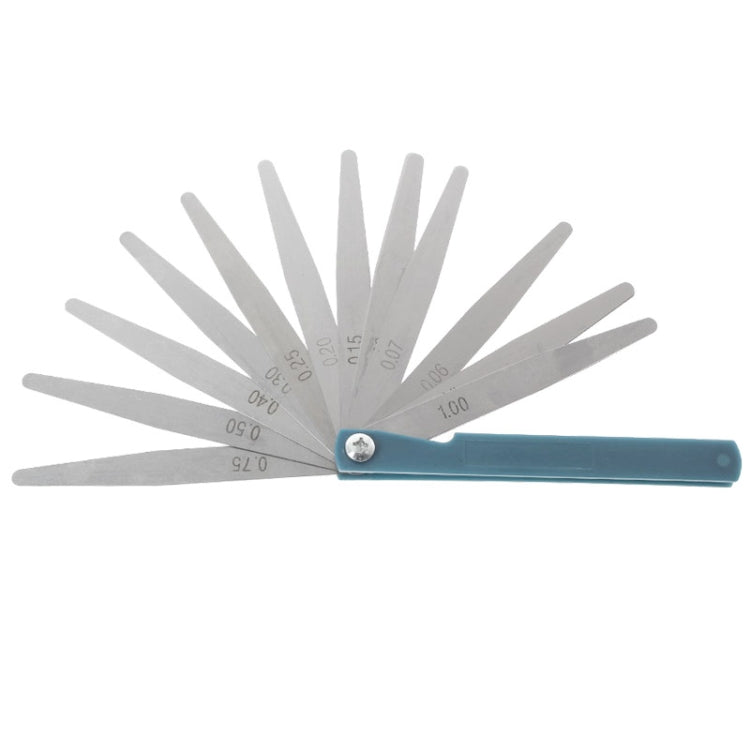 Calibre de Folga Métrico com 17 Lâminas, Espessura de 0,02 a 1mm, Ferramenta de Medição