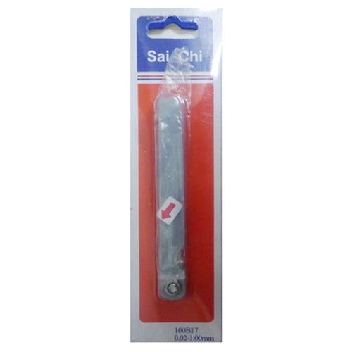 Calibre de Folga Métrico com 17 Lâminas, Espessura de 0,02 a 1mm, Ferramenta de Medição