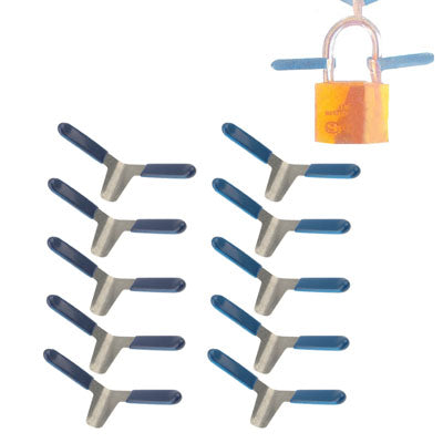 10 x Ferramentas Picklock para Destrancar Cadeados com Clipe de Avião, Ferramentas Picklock