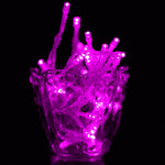 Para Festa de Natal, 30 LED, Flash de 2 Modos, Alimentado a Pilhas, Luz Rosa 3m, Luz Verde 3m, Luz Roxa 3m, Luz Amarela 3m, Luz Azul 3m, Luz Branca Quente 3m, Luz Branca 3m
