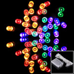 Para Festa de Natal, 30 LED, Luz RGB, Flash de 2 Modos, Alimentado a Pilhas, RGB 4 cores 3m