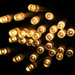 Para Festa de Natal, 20 LED Flash de 2 Modos, Alimentado a Pilhas, Luz Branca Quente 2m, Luz Branca 2m