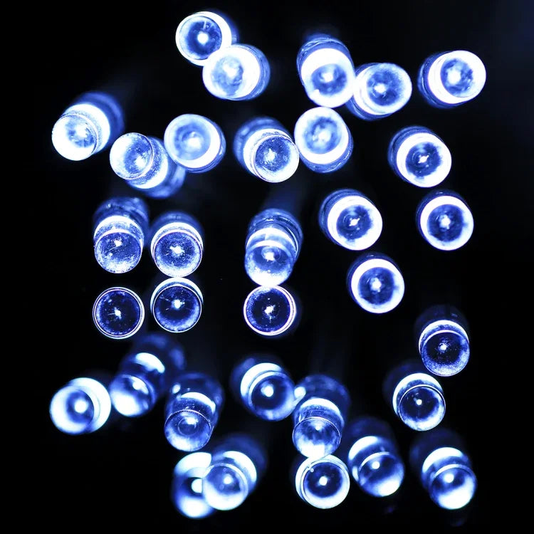 Para Festa de Natal, 20 LED Flash de 2 Modos, Alimentado a Pilhas, Luz Branca Quente 2m, Luz Branca 2m