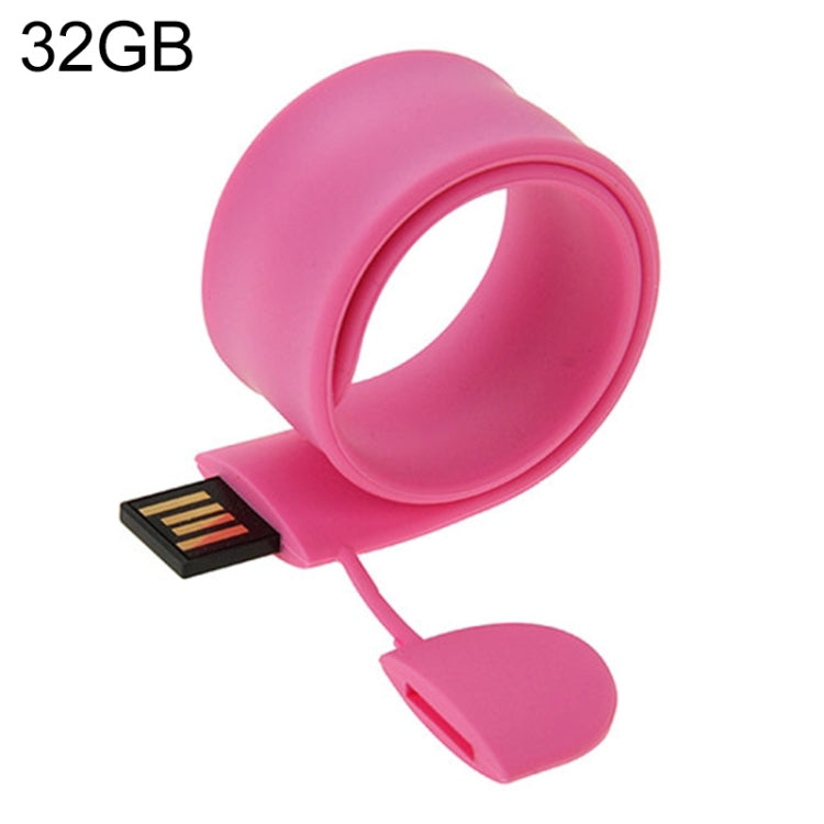 Pulseira de Silicone Pen Drive USB com Memória de 32GB, 32GB, 32GB (Laranja), 32GB (Rosa), 32GB (Roxo)