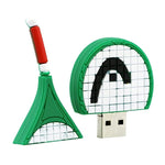 Pen Drive USB em Forma de Raquete de Ténis (8 GB), 2GB, 4GB, 8GB
