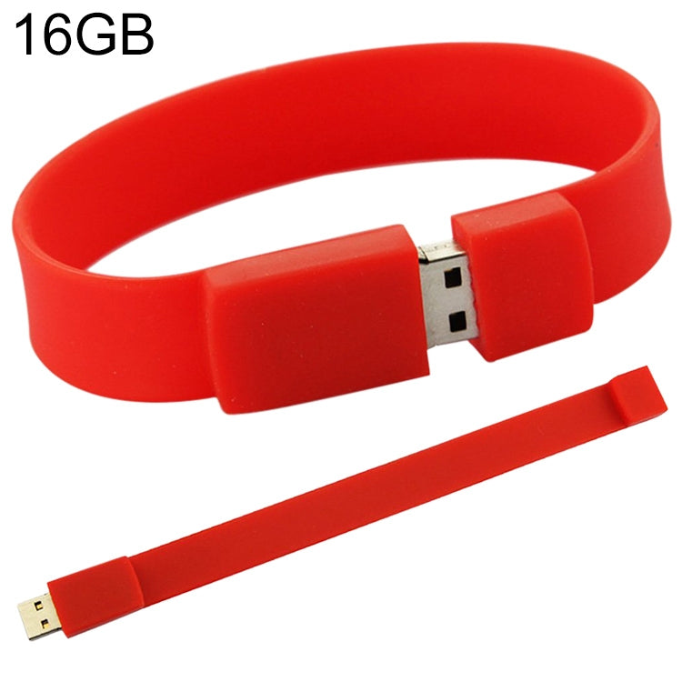 Pen Drive USB 2.0 Pulseiras de Silicone 16GB, 16GB