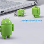 Pen Drive USB Estilo Robô Android 8GB (Verde), 8GB