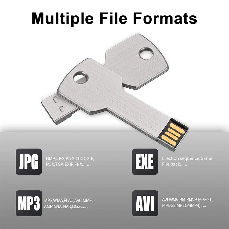 Pen Drive USB em Forma de Chave 2GB, 1GB, 2GB, 4GB, 8GB