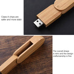 Pen Drive USB de Material de Madeira 8 GB, S-FD-1151A, S-FD-1151B, S-FD-1151C