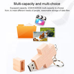 Pen Drive USB Estilo Cruz de Madeira 8 GB, 2GB, 4GB, 8GB