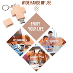 Pen Drive USB Estilo Cruz de Madeira 8 GB, 2GB, 4GB, 8GB