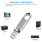Pen USB 2.0 estilo porta-chaves metálico de 2GB (Cinza), 2GB (Cinza)