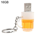 Pen USB Estilo Porta-Chaves Cerveja com Memória de 16GB, 16GB