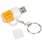 Pen USB Estilo Porta-Chaves Cerveja com Memória de 16GB, 16GB