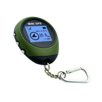 Localizador GPS Mini Portátil de Mão com USB Recarregável para Viagens ao Ar Livre (Verde), Localizador de Chaveiro