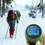 Localizador GPS Mini Portátil de Mão com USB Recarregável para Viagens ao Ar Livre (Verde), Localizador de Chaveiro