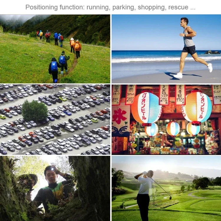 Localizador GPS Mini Portátil de Mão com USB Recarregável para Viagens ao Ar Livre (Verde), Localizador de Chaveiro