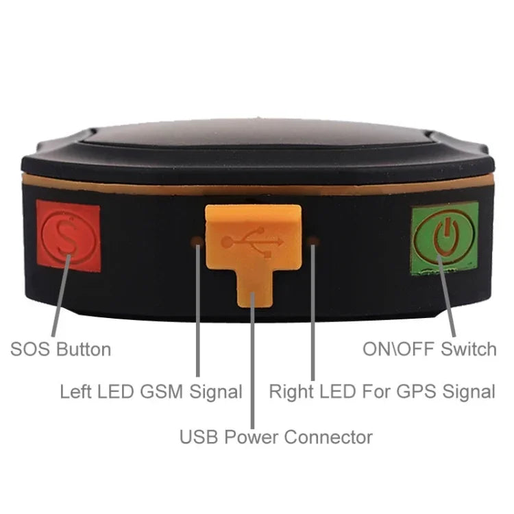 Rastreador GPS Pequeno à Prova de Água IPX6 KH-109 para Animais de Estimação / Crianças com Botão SOS de Pânico, KH-109