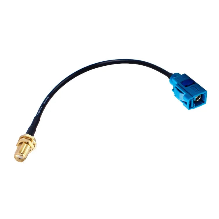 Cabo Adaptador de Conector Fakra C Fêmea para SMA Fêmea / Antena, Fakra C Fêmea para SMA