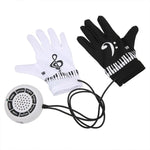 Luvas de Piano Eletrónico com Altifalante, Luvas de Piano Eletrónico
