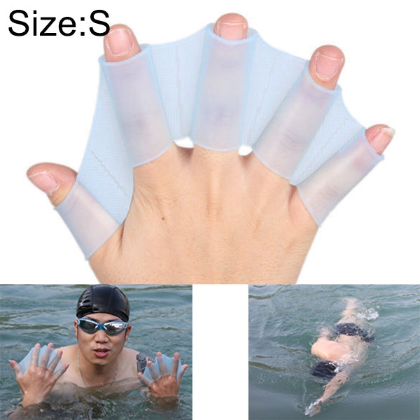 Silicone Swimming Web Fins Hand Flippers Training Gloves, S, Size: S Blue, Size: S Magenta