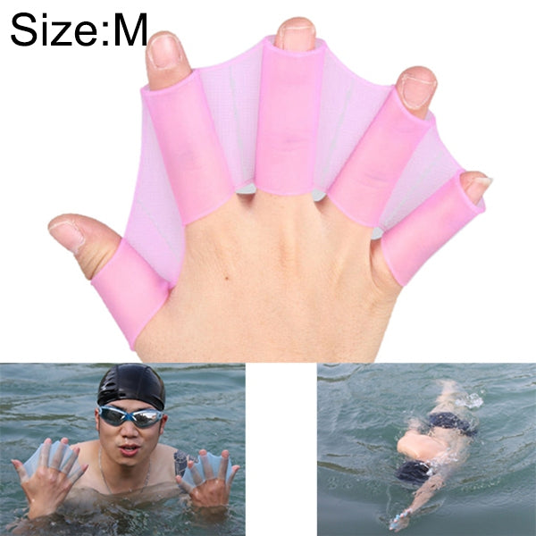 Luvas de Treino com Barbatanas de Mão em Silicone para Natação, M, Tamanho: M Verde, Tamanho: M Azul, Tamanho: M Magenta