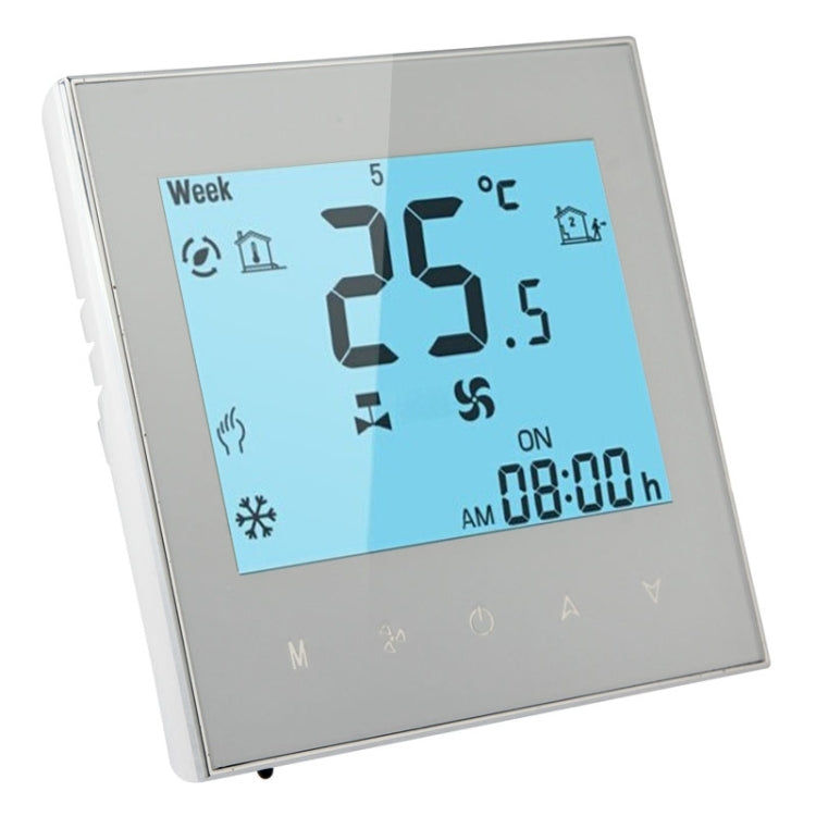 Termóstato programável de ambiente para ar condicionado de 2 tubos com ecrã LCD para unidade de ventiloconvectores