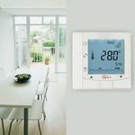 Termóstato programável de ambiente para ar condicionado de 2 tubos com ecrã LCD para unidade de ventiloconvectores