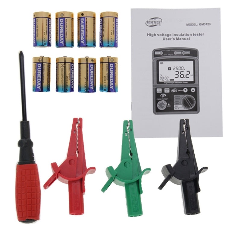 BENETECH GM3123 Testador de Isolamento de Alta Tensão, GM3123