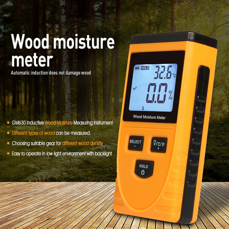 GM630 Medidor Digital de Humidade da Madeira com Ecrã LCD