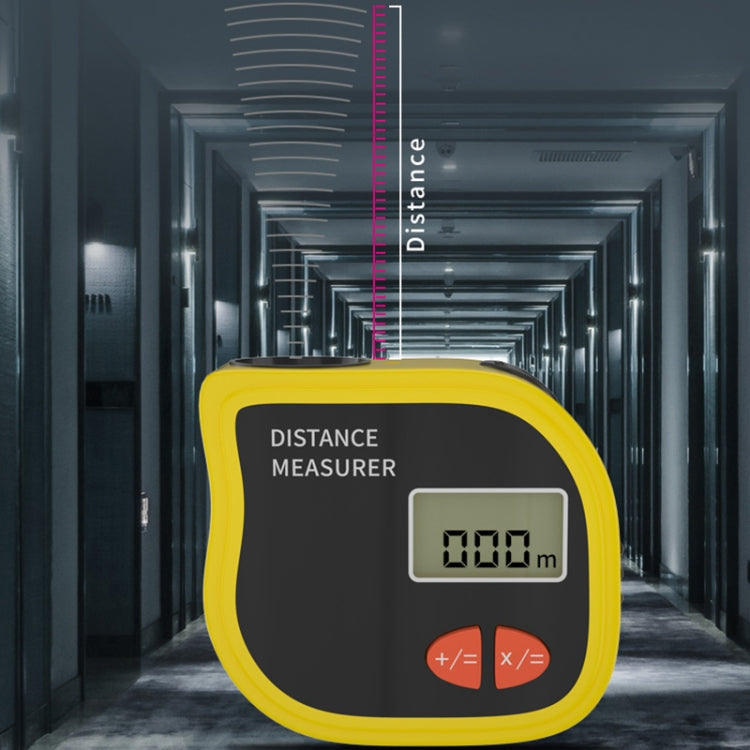 Medidor de Distância Ultrassónico CP-3001 com Ponto Laser e Fita Métrica de 1m