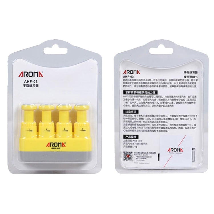 Exercitador de Dedos de Mão AROMA AHF-03, AROMA AHF-03 (Preto), AROMA AHF-03 (Verde), AROMA AHF-03 (Azul), AROMA AHF-03 (Amarelo)