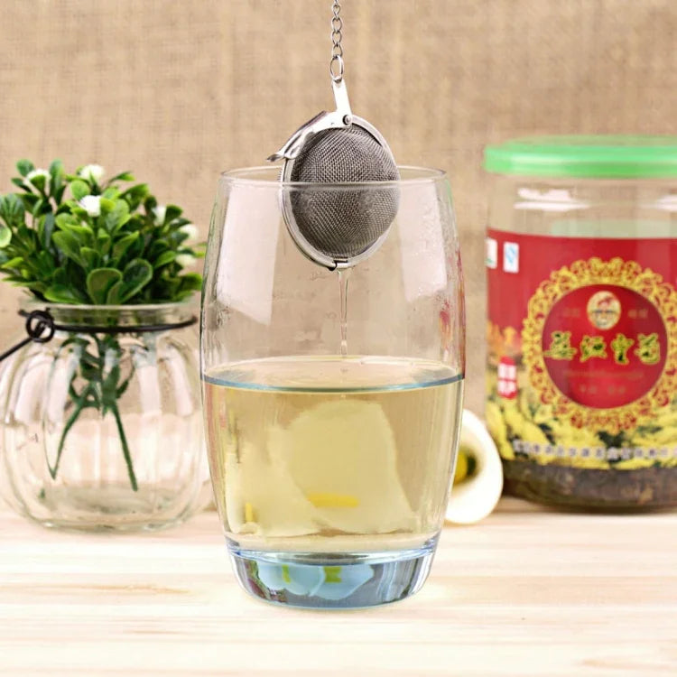 Infusor de Chá em Malha Fina Filtro de Chá em Aço Inoxidável, Grande