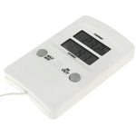 Higrómetro Termómetro Digital LCD TH02 com Sonda Sensor Interior e Exterior, Medidor de Humidade e Tempo