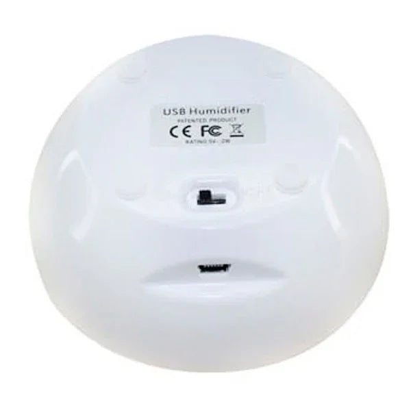 Humidificador de Ar USB com Indicador Vermelho Mini e Interruptor de Regulação de Vapor (Branco + Verde), Humidificador de Ar USB